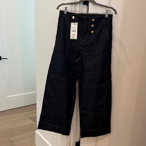 Zara dark denim Ankle & Cropped Jeans